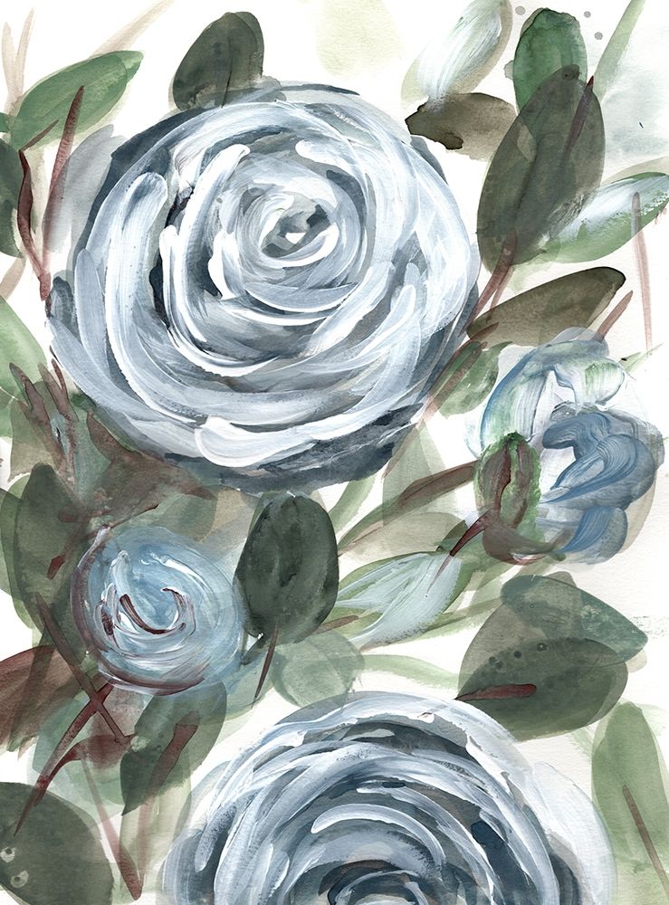 Farmhouse  Rose Blue II art print by Marcy Chapman for $57.95 CAD