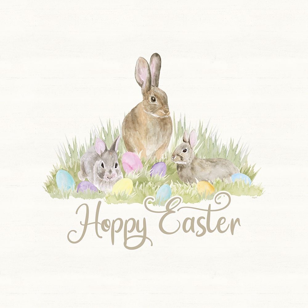 Farmhouse  Easter Sentiment VI-Easter Bunny art print by Tara Reed for $57.95 CAD