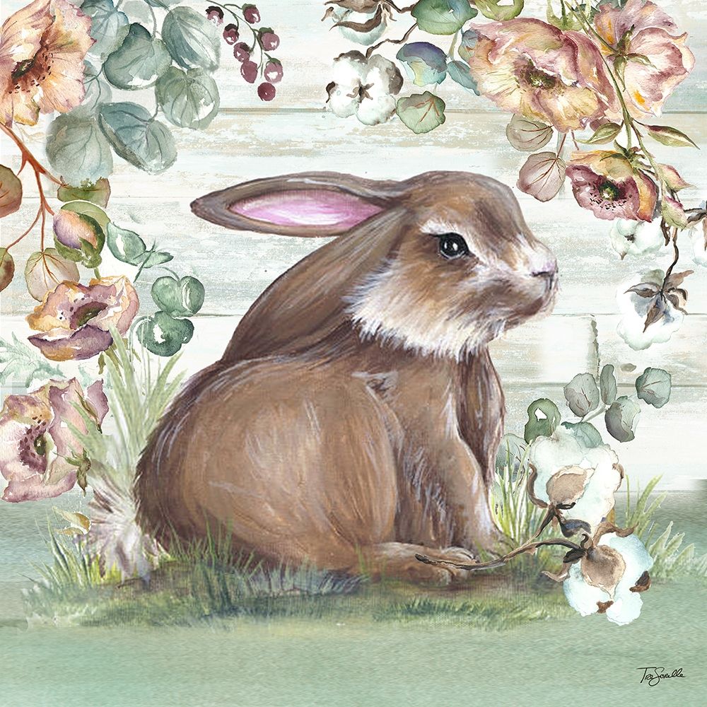 Farmhouse Bunny  I art print by Tre Sorelle Studios for $57.95 CAD