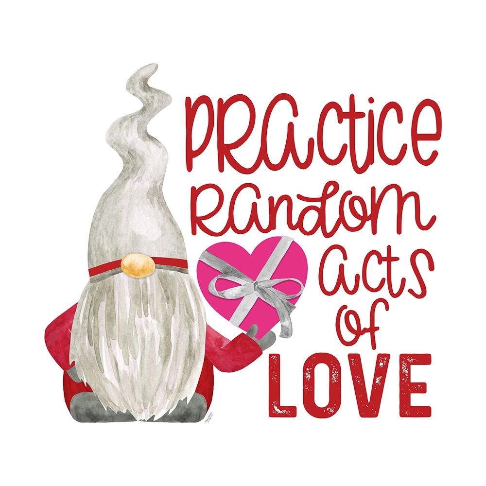 Valentine  Gnomes on white VIII-Random Acts art print by Tara Reed for $57.95 CAD
