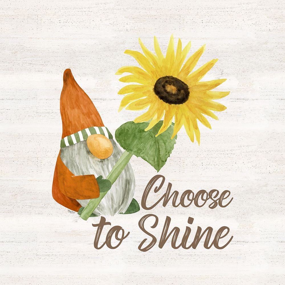 Fall Gnomes Sentiment II-Choose to Shine art print by Tara Reed for $57.95 CAD