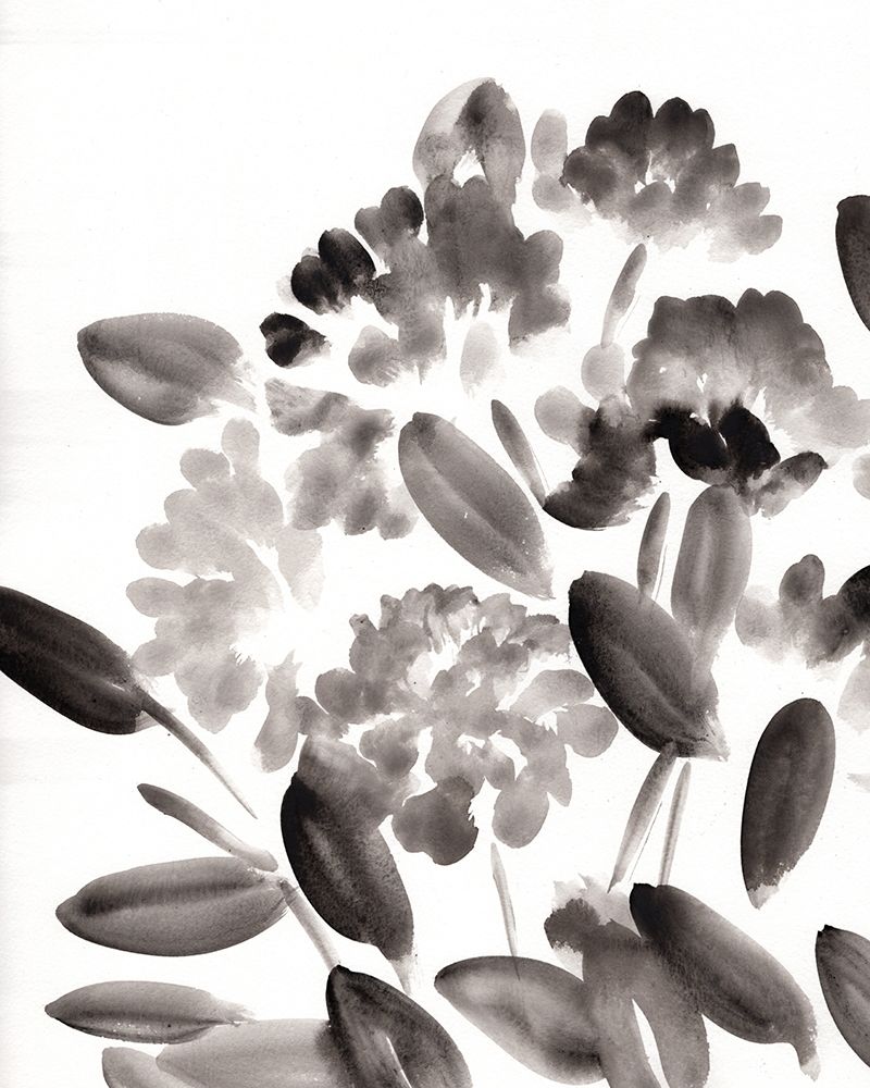 Simple Black Peonies II art print by Marcy Chapman for $57.95 CAD