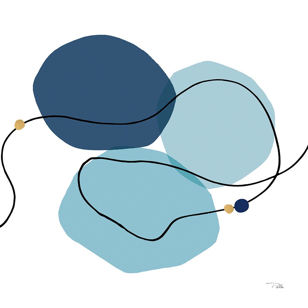 Sinuous Trajectory blue II art print by Pela for $57.95 CAD