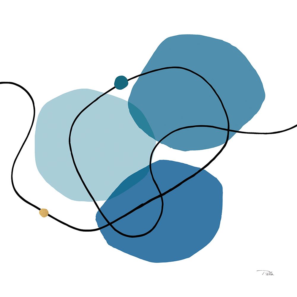 Sinuous Trajectory blue III art print by Pela for $57.95 CAD