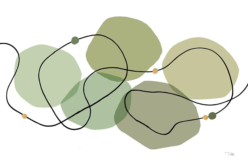 Sinuous Trajectory green I art print by Pela for $57.95 CAD
