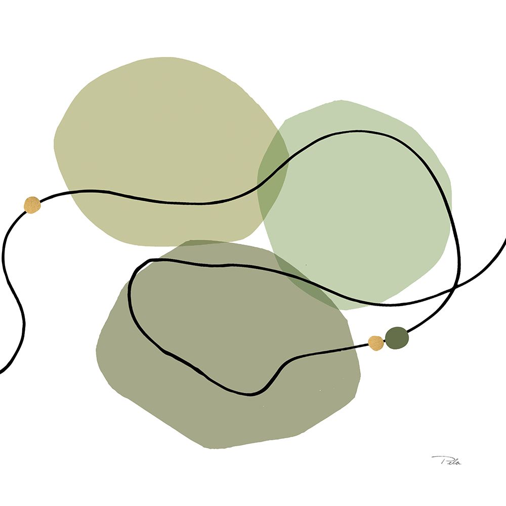 Sinuous Trajectory green II art print by Pela for $57.95 CAD