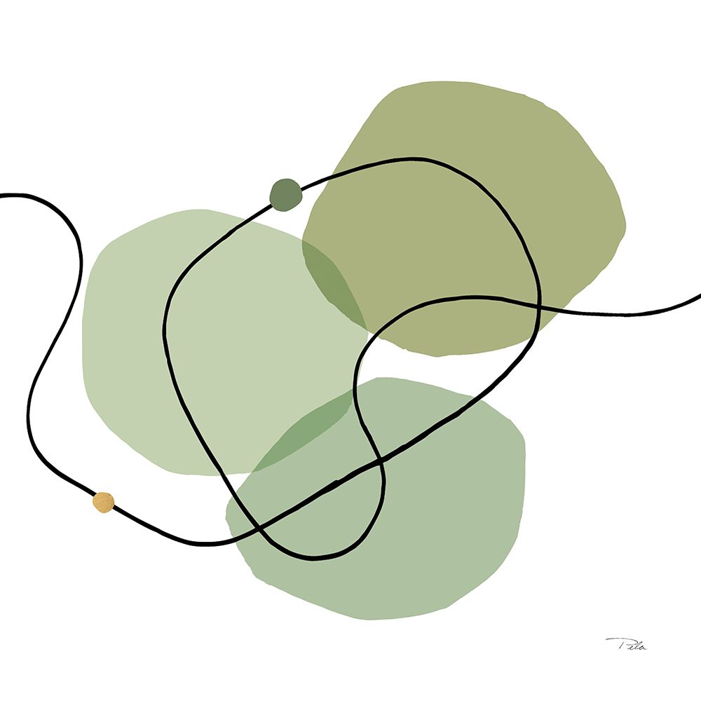 Sinuous Trajectory green III art print by Pela for $57.95 CAD