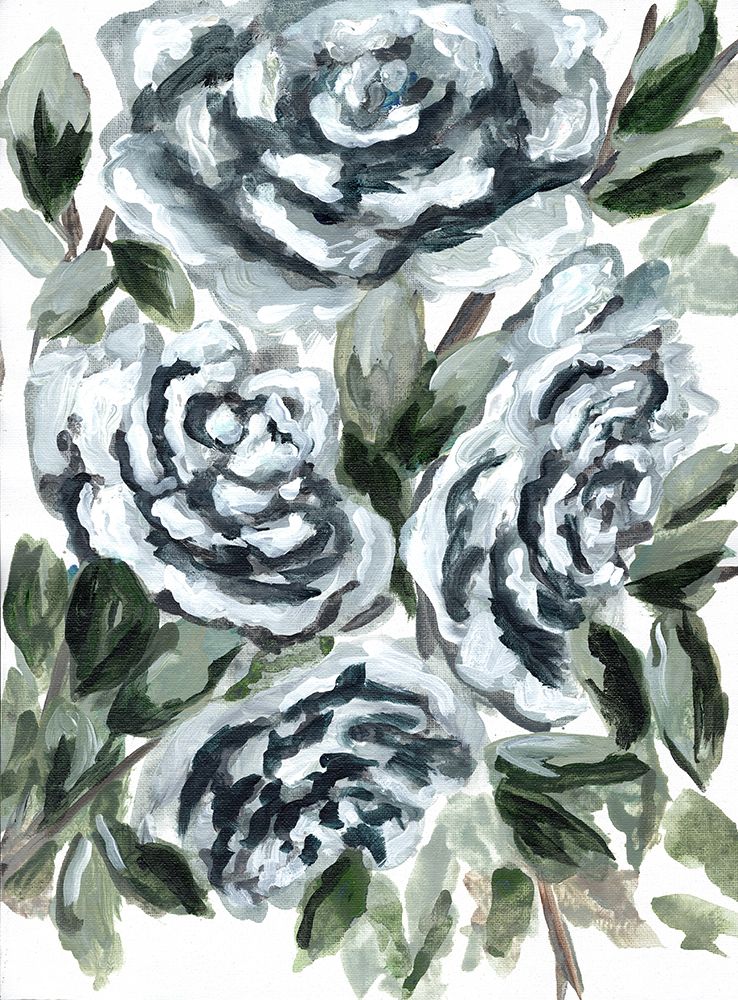 Shadowed Blue Roses I art print by Marcy Chapman for $57.95 CAD