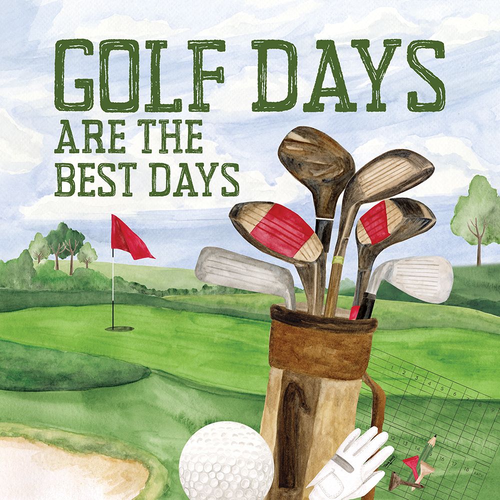 Golf Days II-Best Days art print by Tara Reed for $57.95 CAD