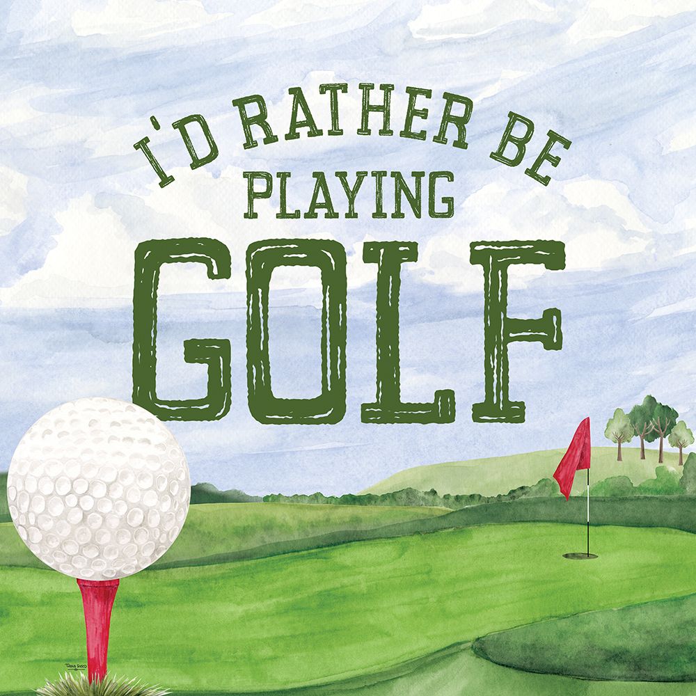 Golf Days III-Rather Be art print by Tara Reed for $57.95 CAD