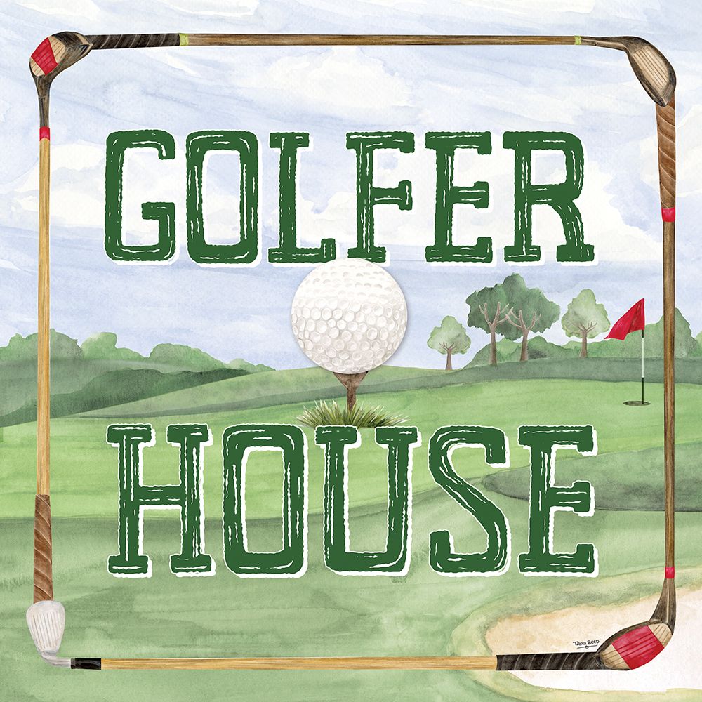 Golf Days IV-Golfer House art print by Tara Reed for $57.95 CAD