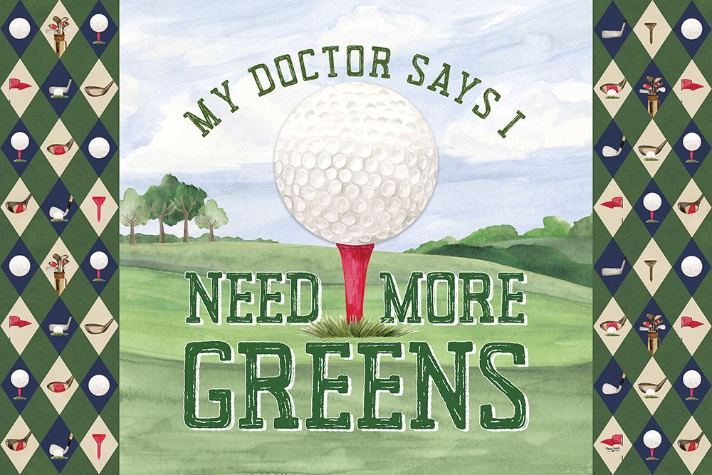 Golf Days landscape III-More Greens art print by Tara Reed for $57.95 CAD