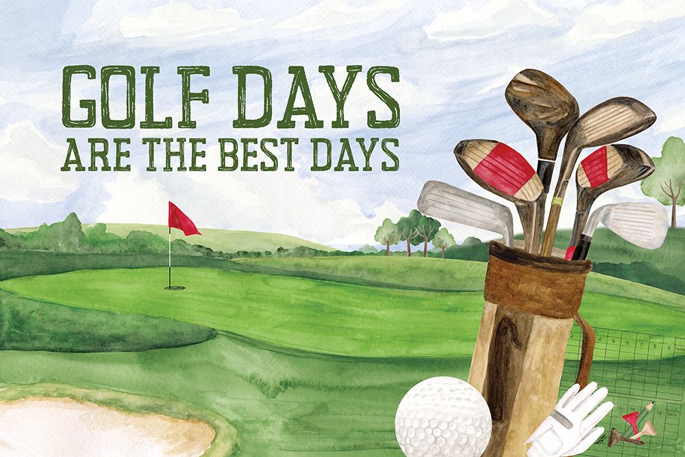 Golf Days landscape IV-Best Days art print by Tara Reed for $57.95 CAD