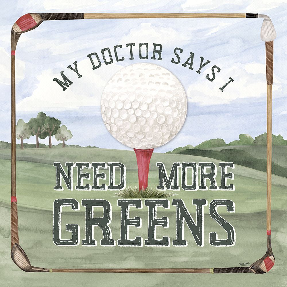 Golf Days neutral I-More Greens art print by Tara Reed for $57.95 CAD