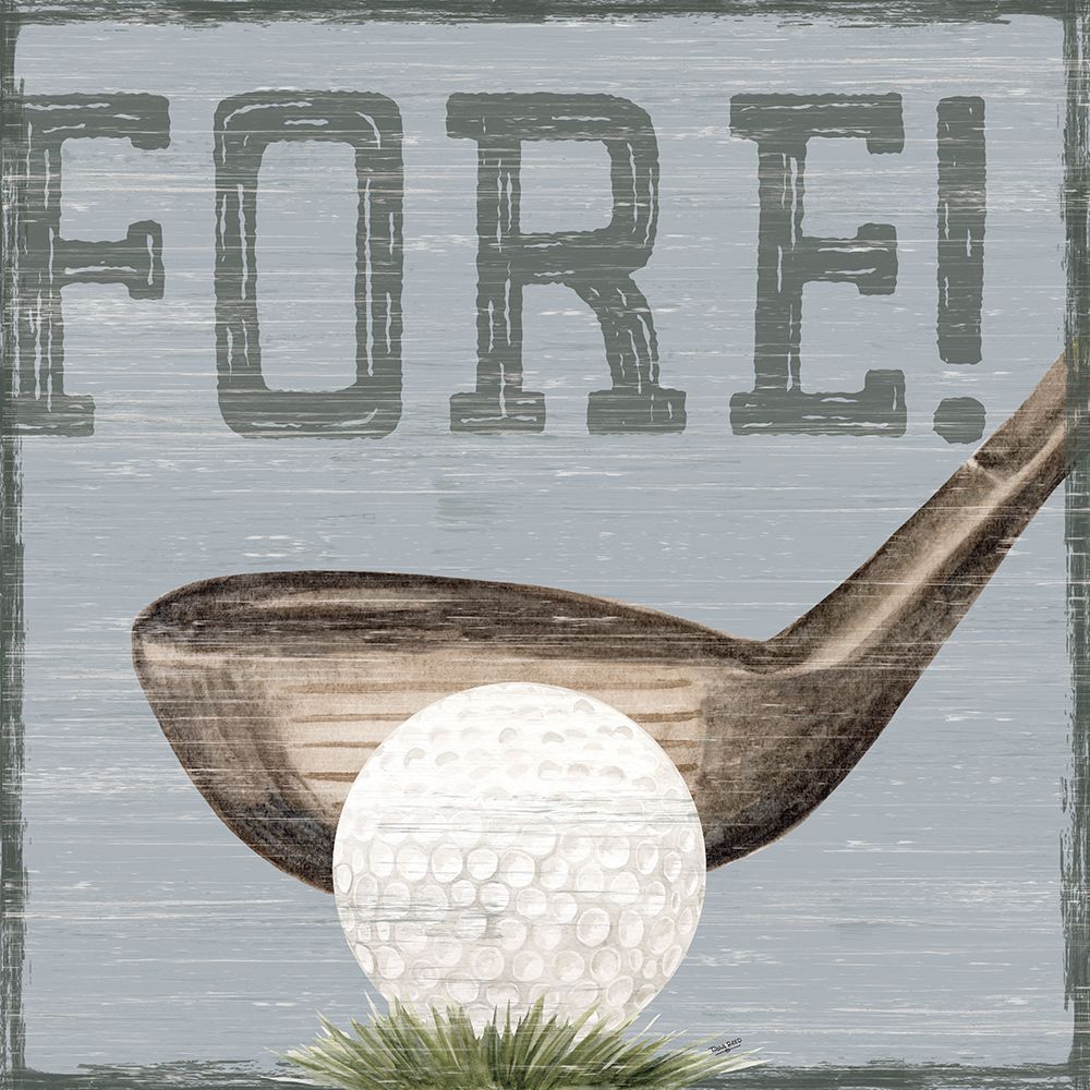 Golf Days neutral V-Fore! art print by Tara Reed for $57.95 CAD