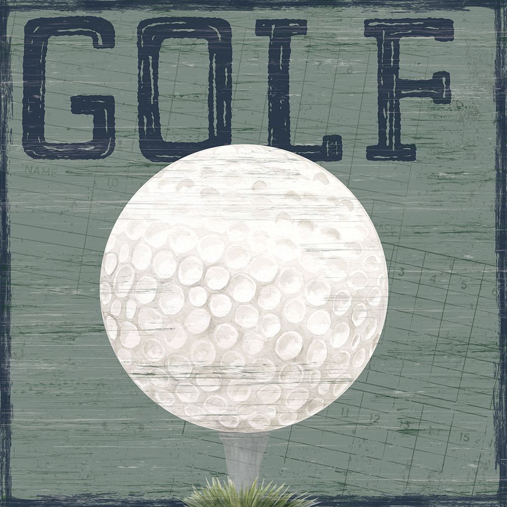 Golf Days neutral XI-Golf art print by Tara Reed for $57.95 CAD