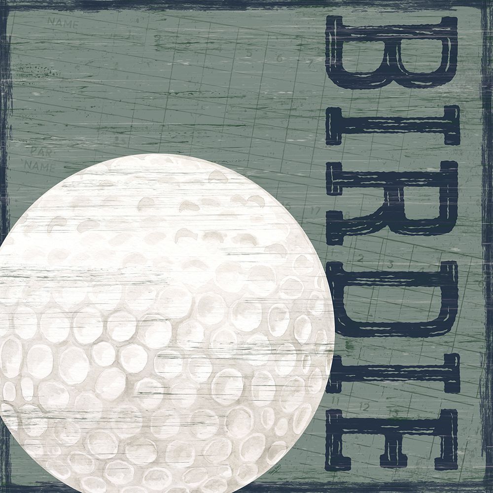 Golf Days neutral XIII-Birdie art print by Tara Reed for $57.95 CAD