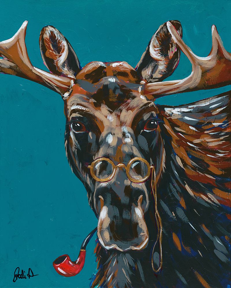 Spy Animals II-Mystery Moose art print by Jodi Augustine for $57.95 CAD