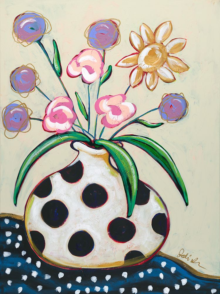 Pop Florals II-Dots art print by Jodi Augustine for $57.95 CAD