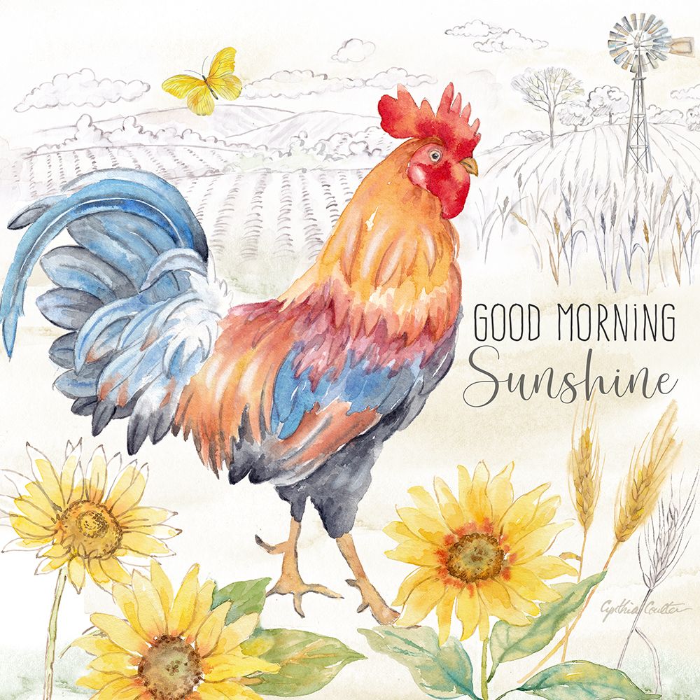 Good Morning Sunshine V-Good Morning art print by Cynthia Coulter for $57.95 CAD