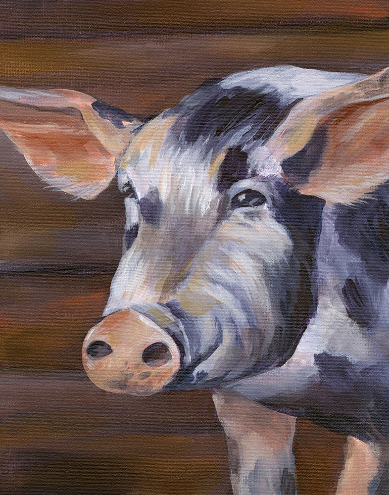 Barn Pig art print by Kelsey Wilson for $57.95 CAD