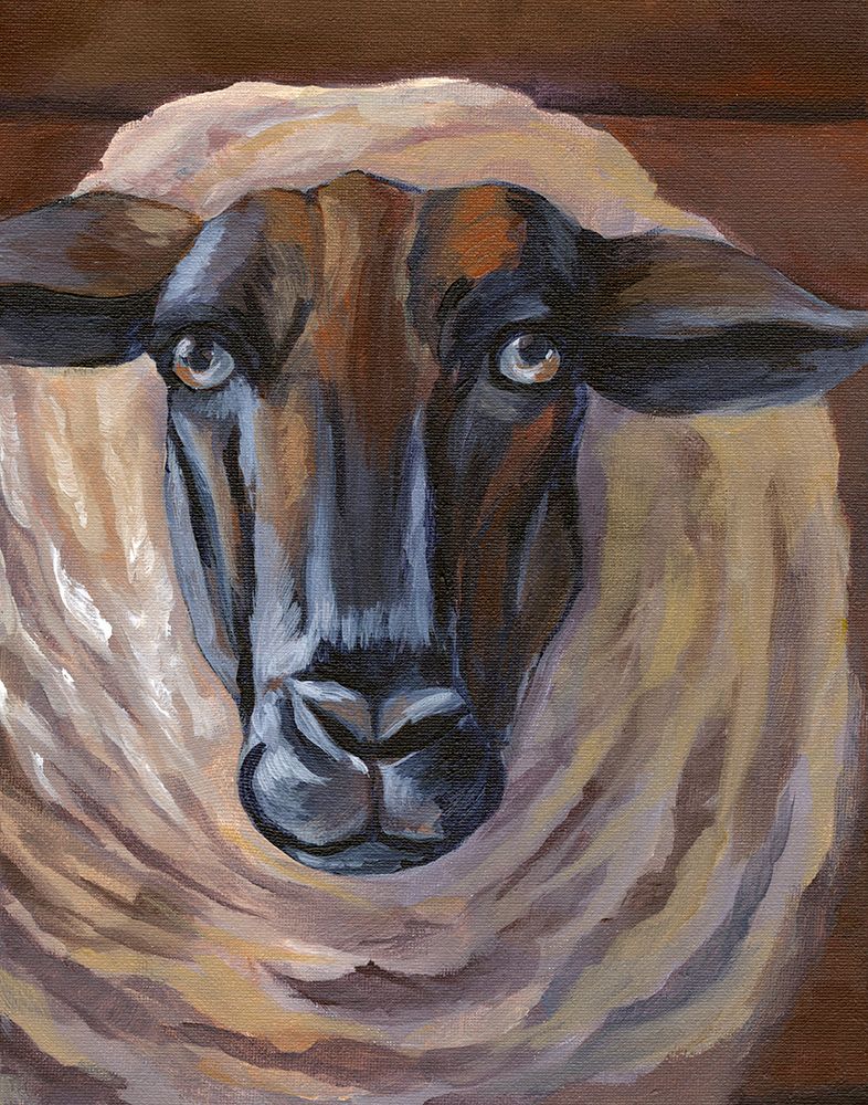 Barn Sheep art print by Kelsey Wilson for $57.95 CAD
