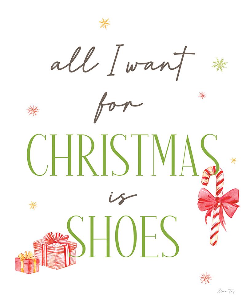 Christmas in the City portrait IX-All I Want art print by Elena Fay for $57.95 CAD