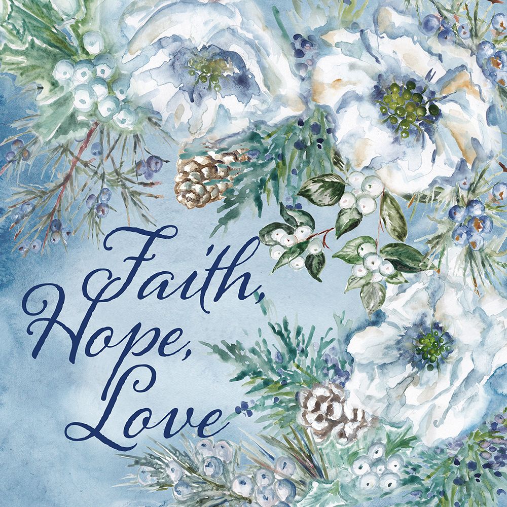 Frosted Winter Woodland IV-Faith Hope Love art print by Tre Sorelle Studios for $57.95 CAD