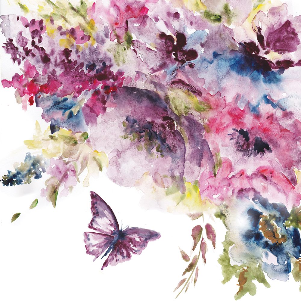 Spring Butterfly Bouquet II art print by Tre Sorelle Studios for $57.95 CAD