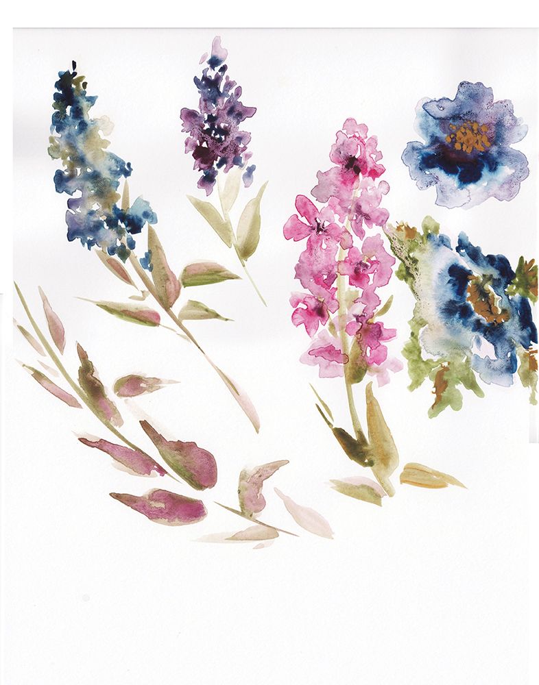 Spring Butterfly Bouquet portrait I art print by Tre Sorelle Studios for $57.95 CAD