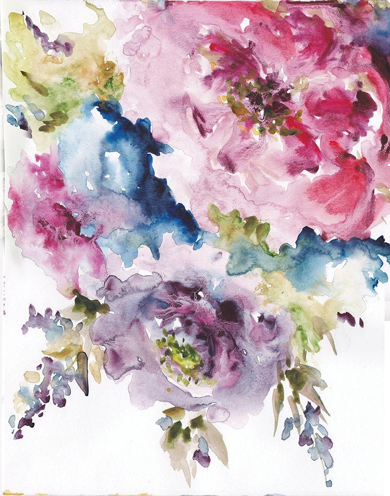Spring Butterfly Bouquet portrait II art print by Tre Sorelle Studios for $57.95 CAD