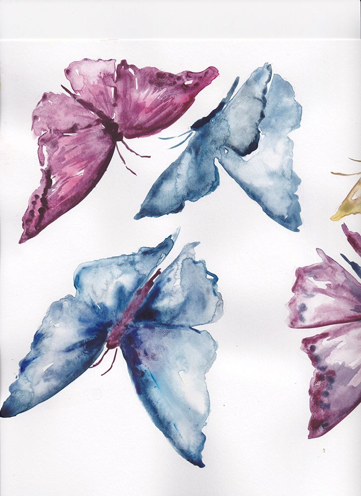 Spring Butterfly Bouquet portrait III art print by Tre Sorelle Studios for $57.95 CAD