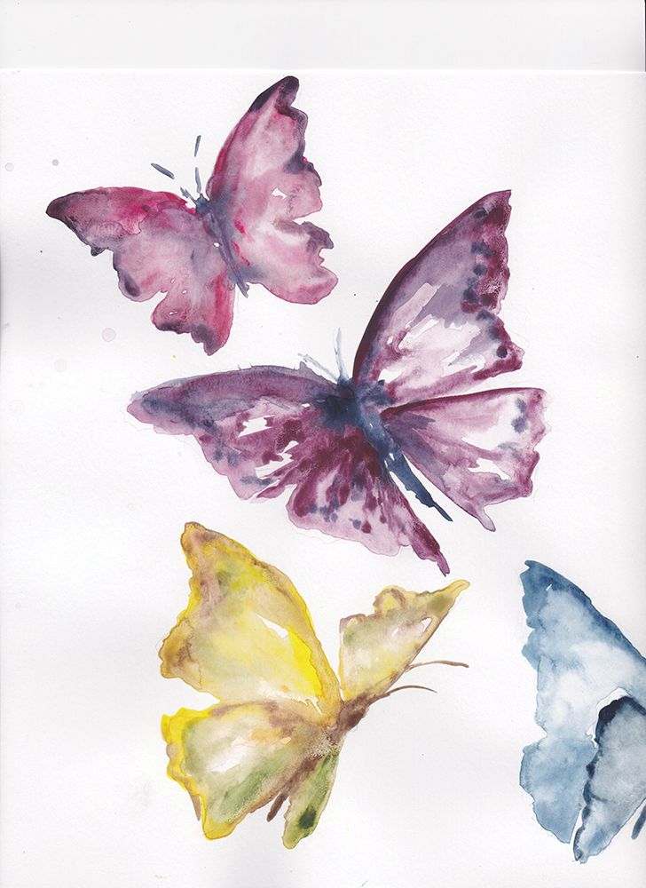 Spring Butterfly Bouquet portrait IV art print by Tre Sorelle Studios for $57.95 CAD