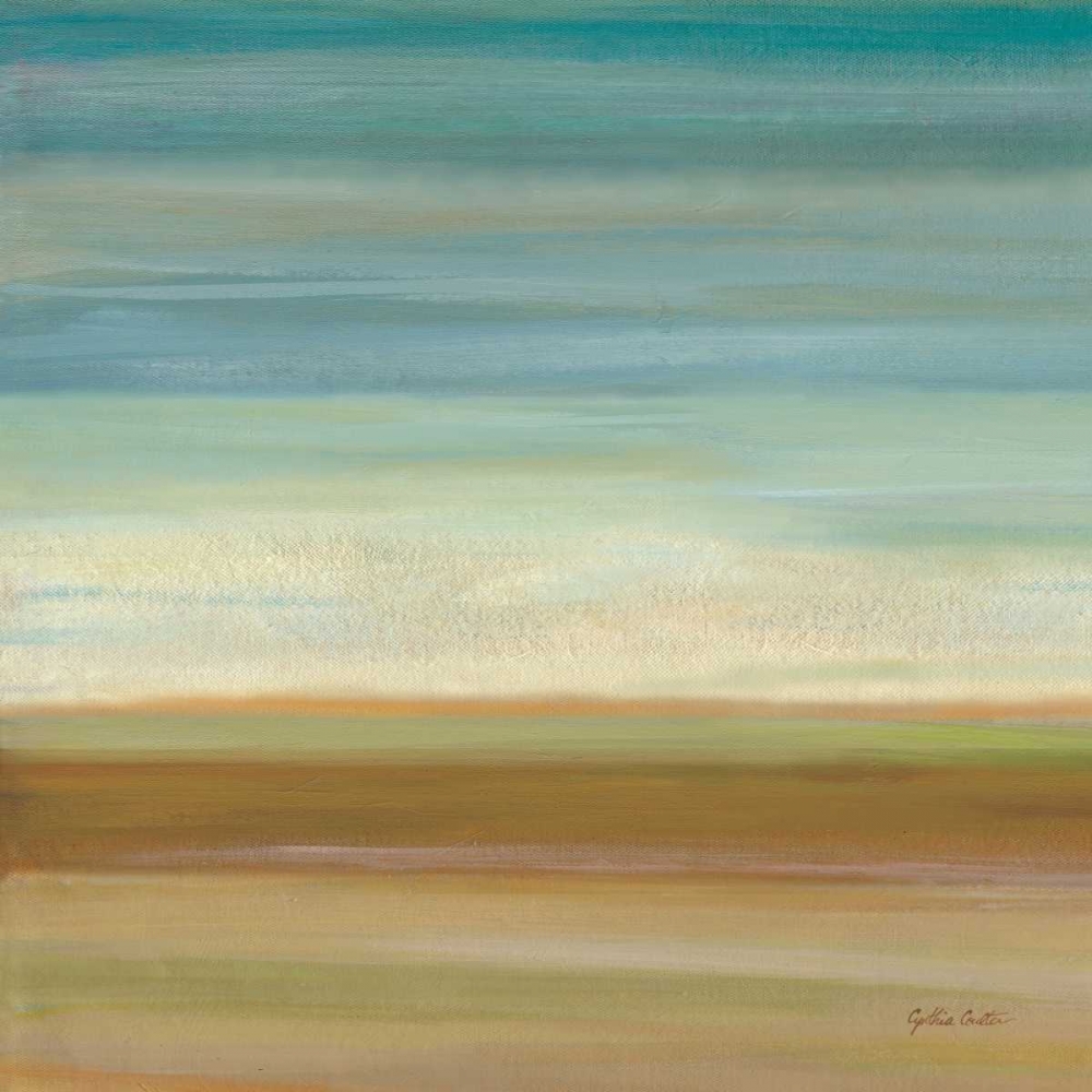 Turquoise Horizons I art print by Cynthia Coulter for $57.95 CAD