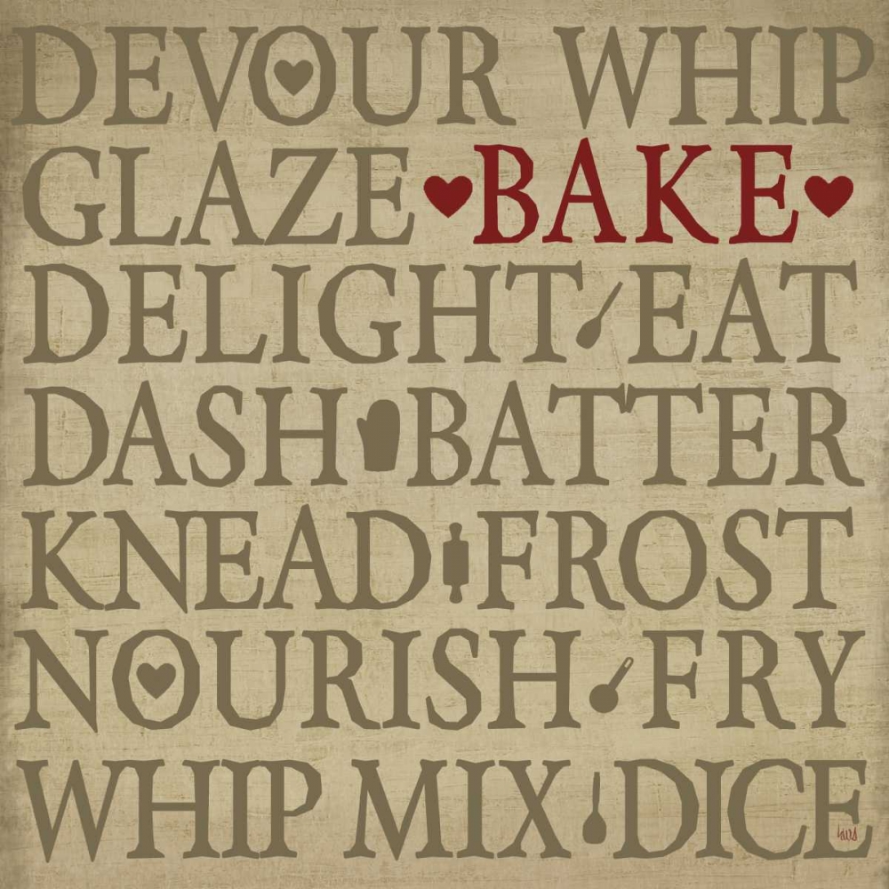 Chefs Words I art print by h.artworks for $57.95 CAD