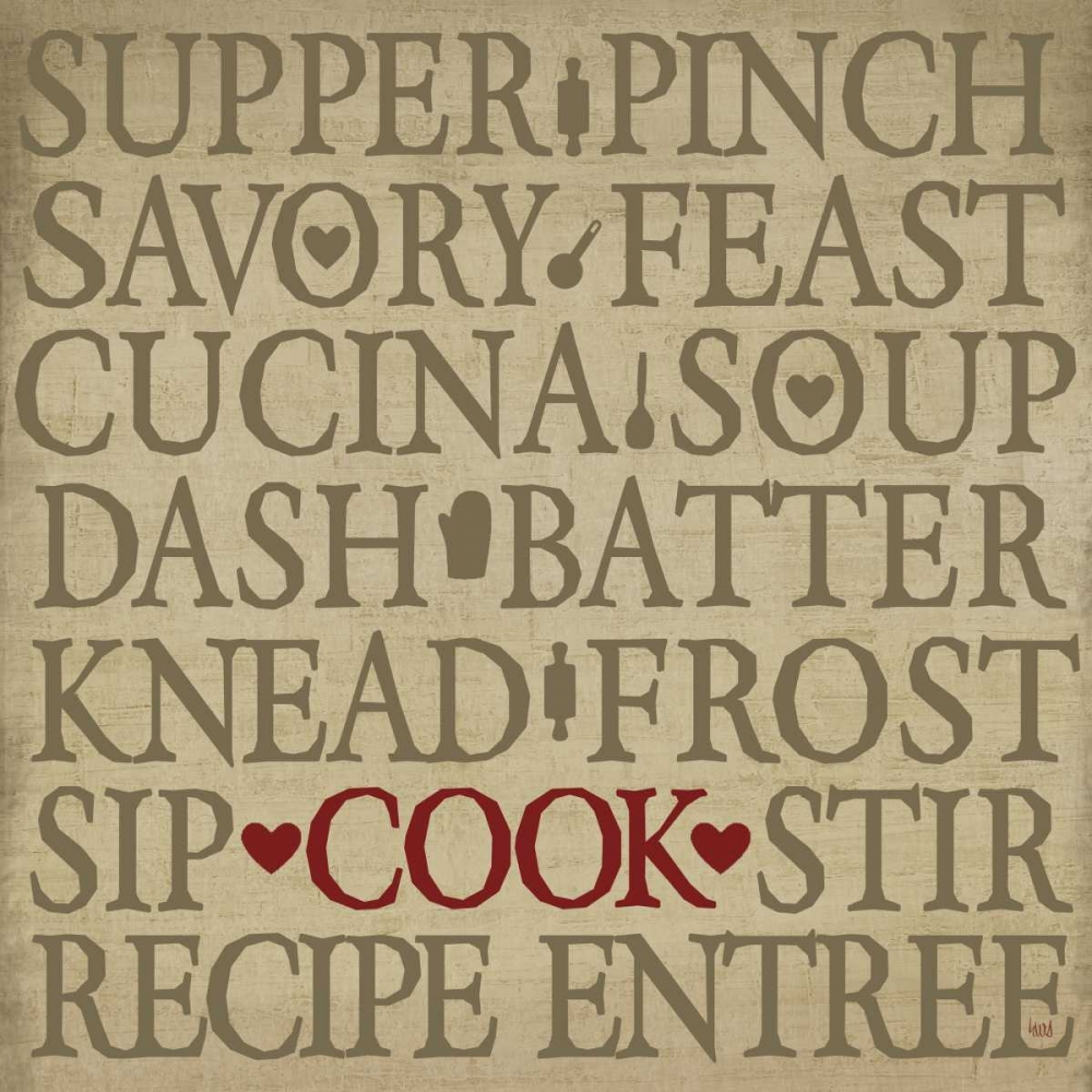 Chefs Words II art print by h.artworks for $57.95 CAD