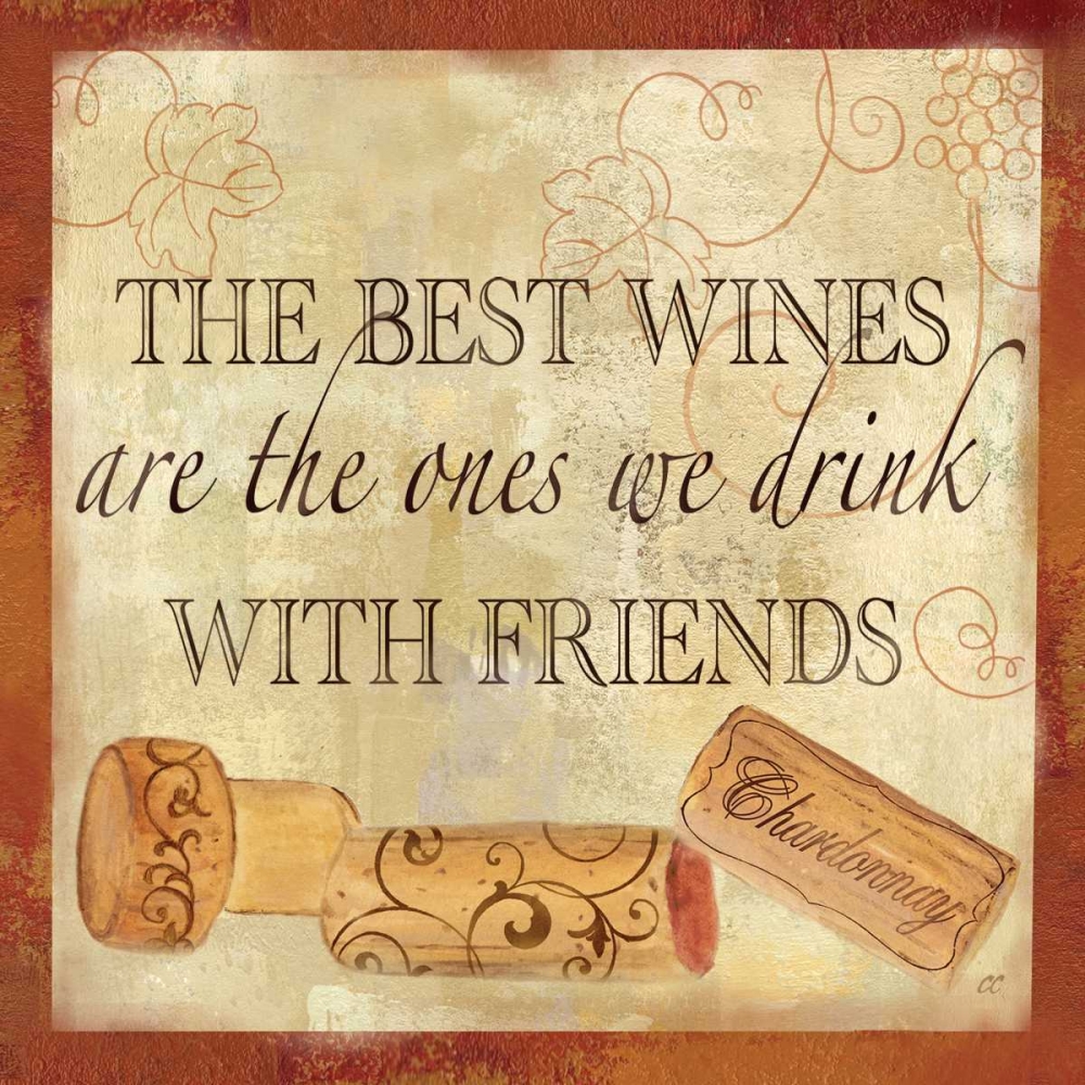 Wine Cork Sentiment II art print by Cynthia Coulter for $57.95 CAD