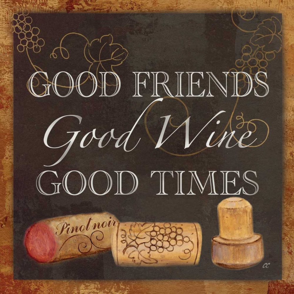 Wine Cork Sentiment III art print by Cynthia Coulter for $57.95 CAD