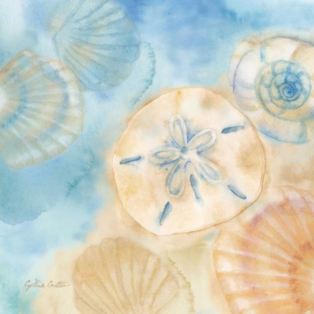Watercolor Shells III art print by Cynthia Coulter for $57.95 CAD