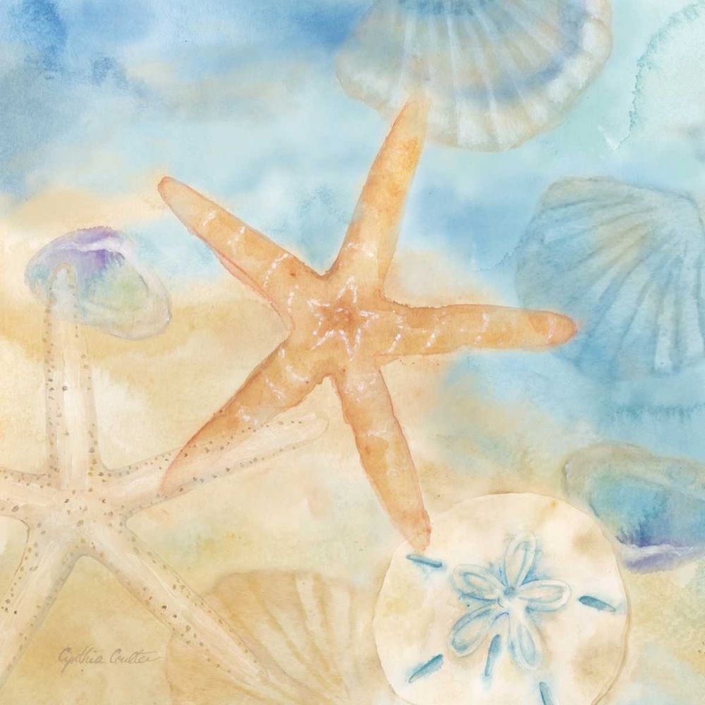 Watercolor Shells IV art print by Cynthia Coulter for $57.95 CAD
