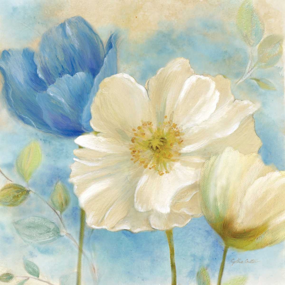 Watercolor Poppies II art print by Cynthia Coulter for $57.95 CAD