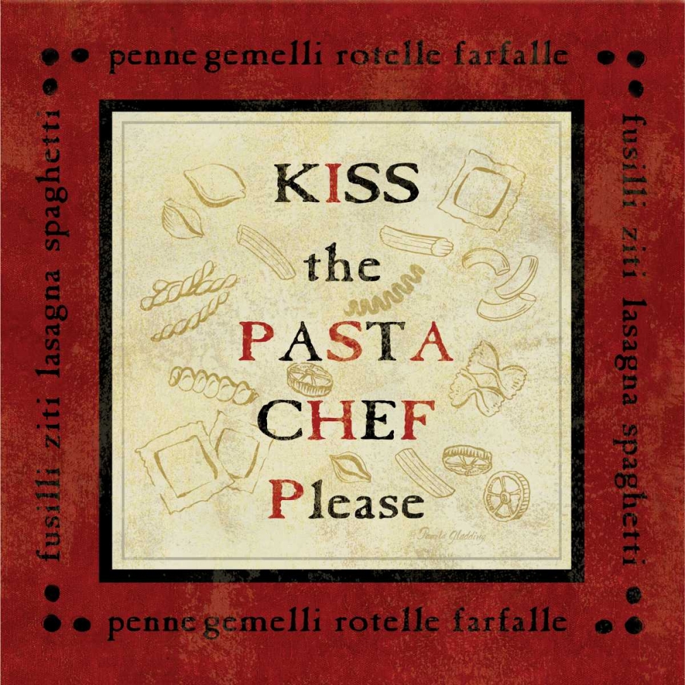Pasta Sayings III art print by Pamela Gladding for $57.95 CAD