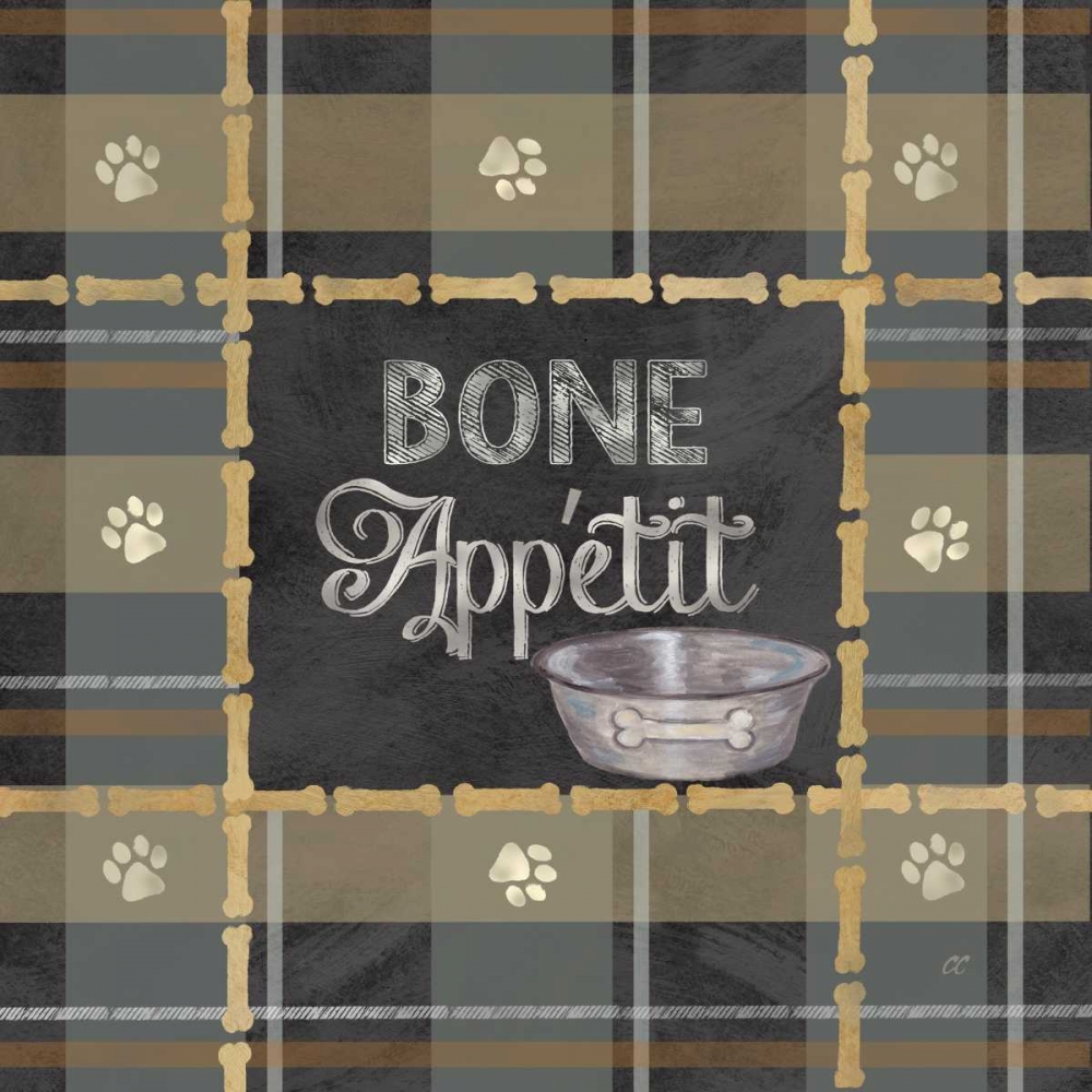 Dog Sentiment Plaid I art print by Cynthia Coulter for $57.95 CAD