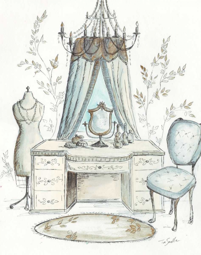 French Dressing Room I art print by Tre Sorelle Studios for $57.95 CAD