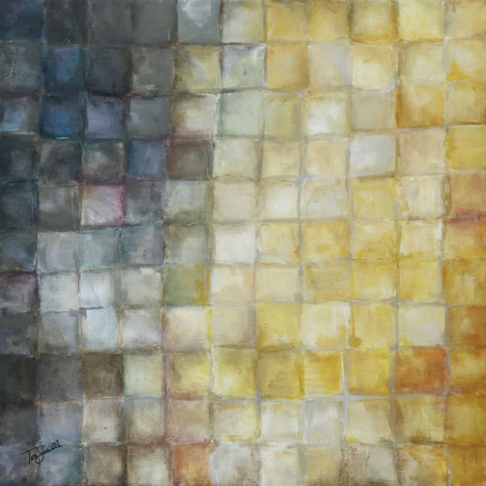 Yellow Gray Mosaics I art print by Tre Sorelle Studios for $57.95 CAD