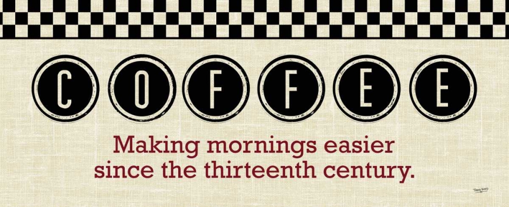 Checkered Kitchen Sign I art print by Tara Reed for $57.95 CAD