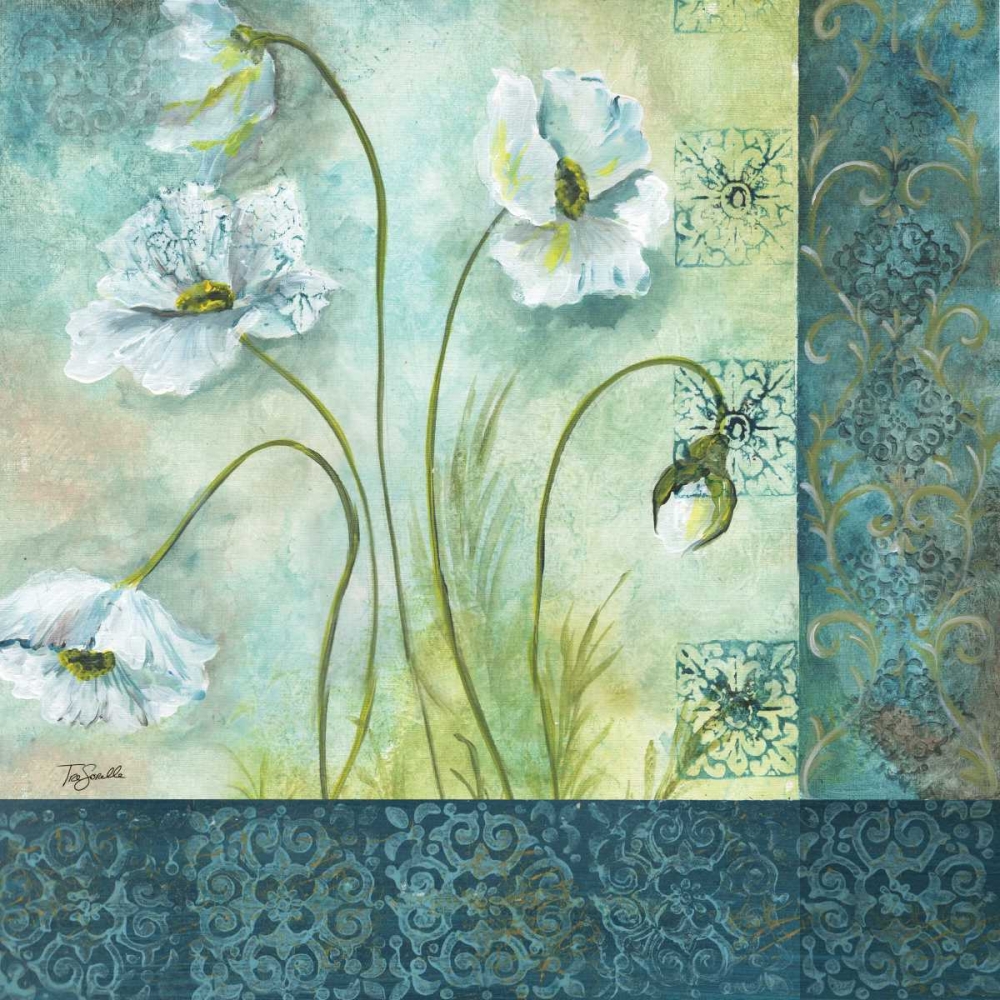 White Poppy Garden II art print by Tre Sorelle Studios for $57.95 CAD