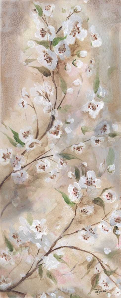 Cherry Blossoms Taupe Panel I  art print by Tre Sorelle Studios for $57.95 CAD