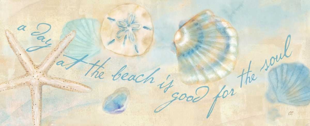 Watercolor Shell Sentiment Panel II art print by Cynthia Coulter for $57.95 CAD