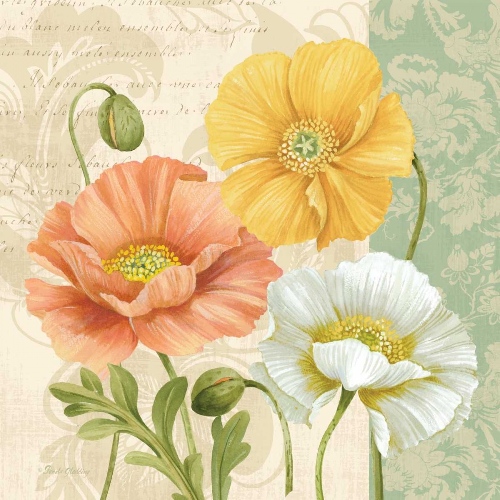 Pastel Poppies Multi II art print by Pamela Gladding for $57.95 CAD